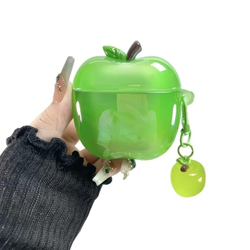 Carcasă AirPods din silicon, electroplată, finisaj embosat, stil desen animat, compatibilă cu Apple AirPods