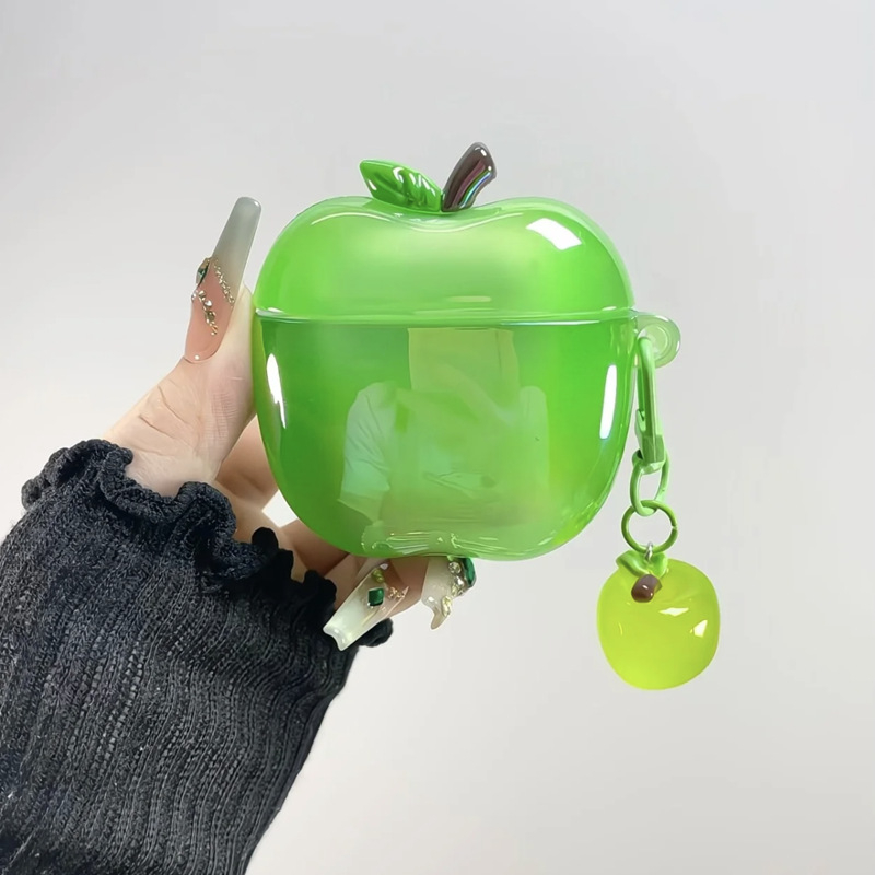 Carcasă AirPods din silicon, electroplată, finisaj embosat, stil desen animat, compatibilă cu Apple AirPods