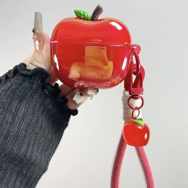 Carcasă AirPods din silicon, electroplată, finisaj embosat, stil desen animat, compatibilă cu Apple AirPods