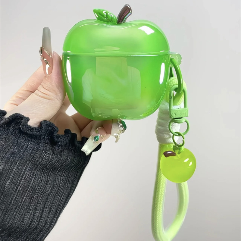 Carcasă AirPods din silicon, electroplată, finisaj embosat, stil desen animat, compatibilă cu Apple AirPods