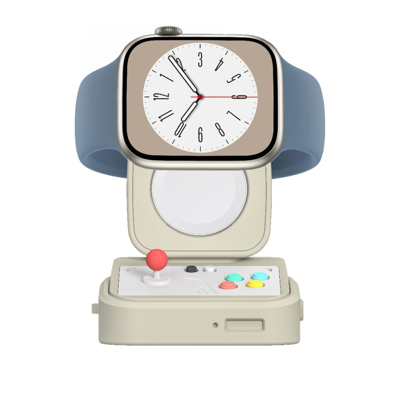 Silikonska stolna bežična stanica za Apple Watch, prijenosna, crtani stil, ubrizgano oblikovanje