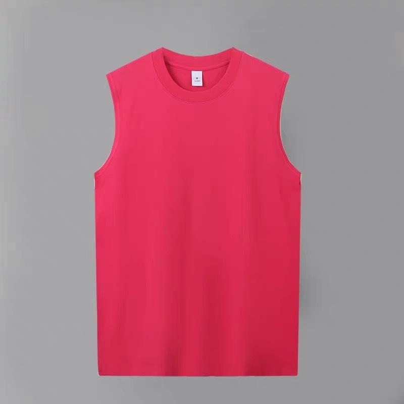 Ανδρική αμάνικη φανέλα γυμναστηρίου τύπου T‑shirt, χαλαρή γραμμή, 99% βαμβάκι, ραφή κορυφαίας ραφής, ανθεκτική και απορροφητική στον ιδρώτα