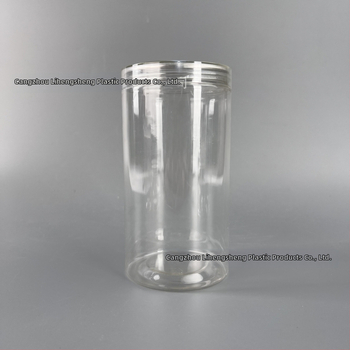 Пластмасов завинтващ се прозрачен буркан за съхранение • PET пластмаса • Кристален капак • Възможност за персонализация