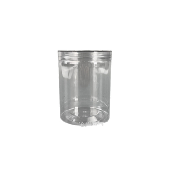 Пластмасов завинтващ се прозрачен буркан за съхранение • PET пластмаса • Кристален капак • Възможност за персонализация