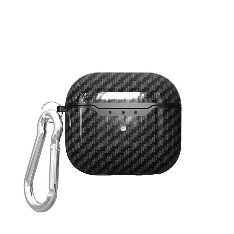 Zaštitni etui AirPods Pro 3. generacije s karbonskim uzorkom i bežičnim punjenjem, etui za AirPods 4
