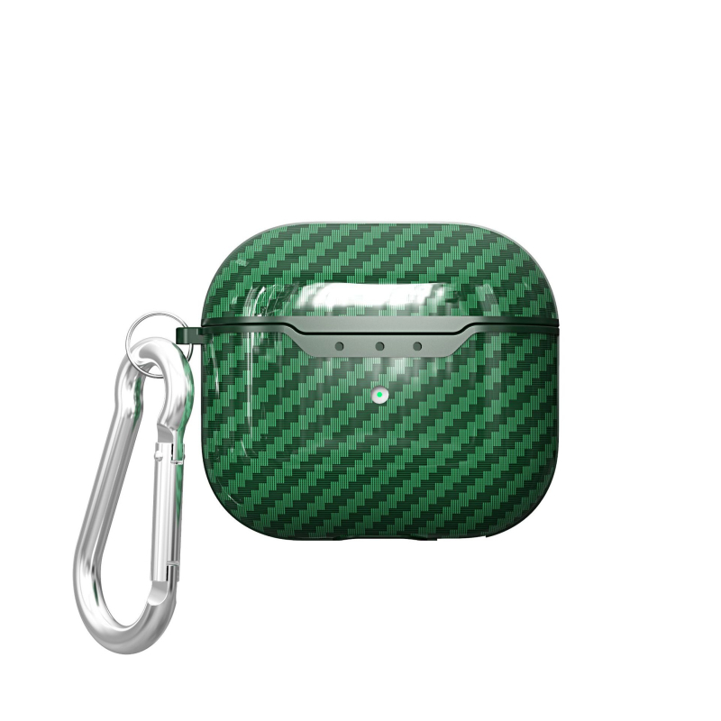 Zaštitni etui AirPods Pro 3. generacije s karbonskim uzorkom i bežičnim punjenjem, etui za AirPods 4