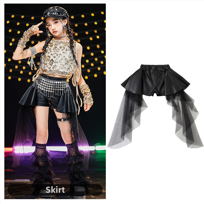 Set kostima džez ples za djevojčice - mekana obrada poliestera, 90% poliester, AQL 2.5, sigurnosna razina B, za djecu od 8 godina