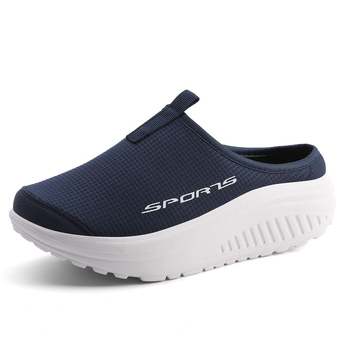 Unisex slip-on papuče za ljeto, prozračne, bez pete; gornji dio od prve sloje kravlje kože, prst u obliku ribljeg usta, potplat od tkanine, ulošak Cortex