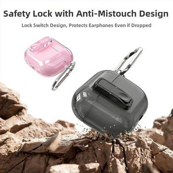 Ochranné puzdro pre AirPods Pro 3/Pro 2 a AirPods 4. generáciu, priehľadný TPU obal, vstrekované formovanie