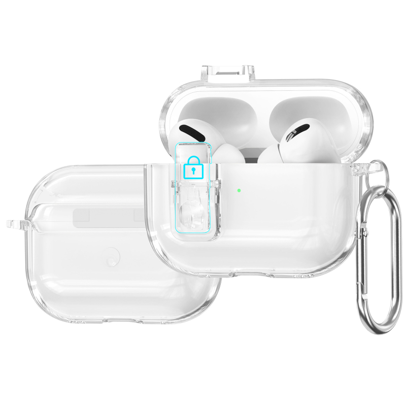 Ochranné puzdro pre AirPods Pro 3/Pro 2 a AirPods 4. generáciu, priehľadný TPU obal, vstrekované formovanie
