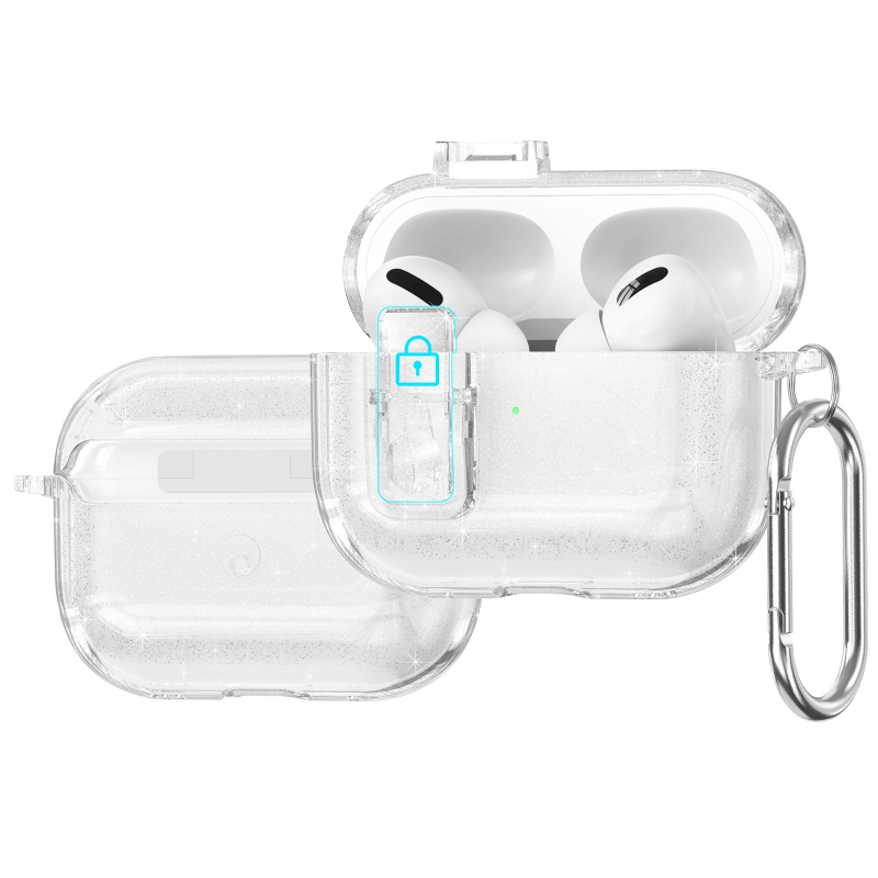 Ochranné puzdro pre AirPods Pro 3/Pro 2 a AirPods 4. generáciu, priehľadný TPU obal, vstrekované formovanie