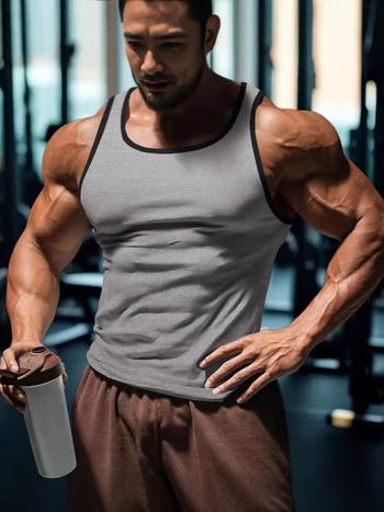 Αθλητικό γιλέκο για γυμναστική, φαρδιά εφαρμογή, πολυεστέρας 95–100%, μίξη χημικών ινών, λεπτό ύφασμα