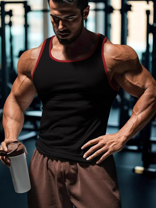 Αθλητικό γιλέκο για γυμναστική, φαρδιά εφαρμογή, πολυεστέρας 95–100%, μίξη χημικών ινών, λεπτό ύφασμα