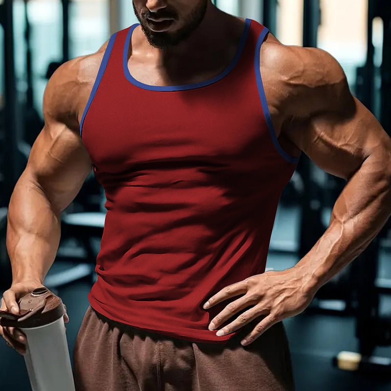 Αθλητικό γιλέκο για γυμναστική, φαρδιά εφαρμογή, πολυεστέρας 95–100%, μίξη χημικών ινών, λεπτό ύφασμα