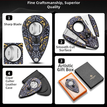 Fan Sheng κοπτήρας πούρων από ανοξείδωτο ατσάλι – κοφτερή λεπίδα, ομαλό κόψιμο, απλός φορητός σχεδιασμός