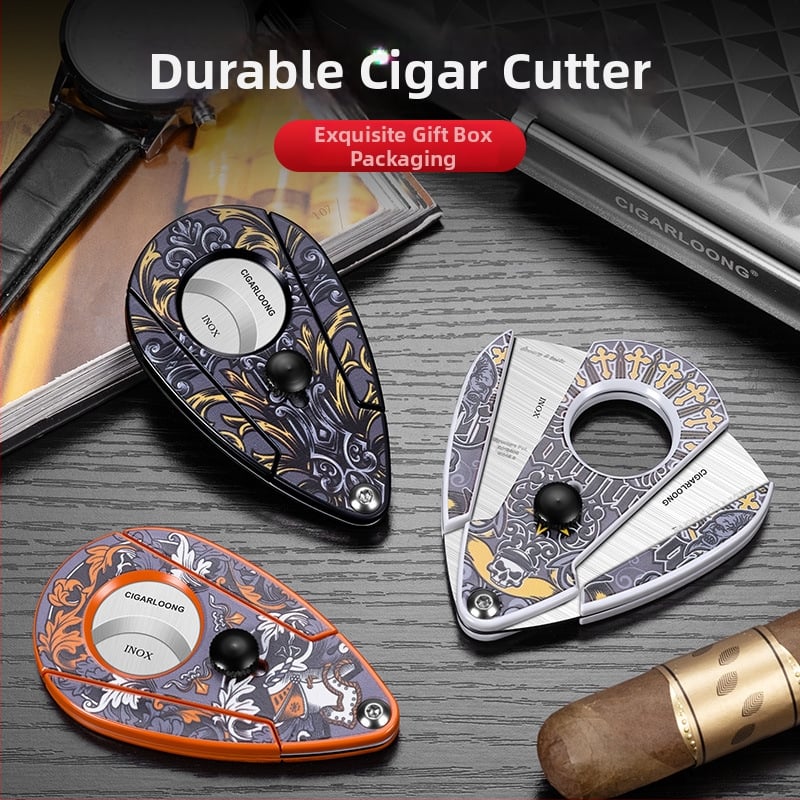 Fan Sheng κοπτήρας πούρων από ανοξείδωτο ατσάλι – κοφτερή λεπίδα, ομαλό κόψιμο, απλός φορητός σχεδιασμός