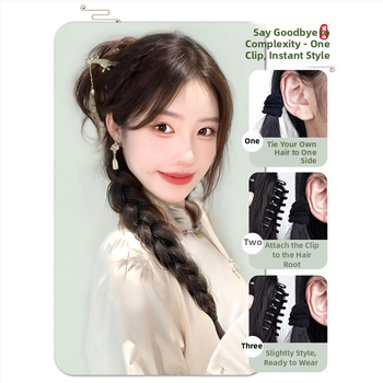 Perika s repom i pletenicom Dragon Beard – Doris, kosa od visoko otporne žice, mehanička fiksacija