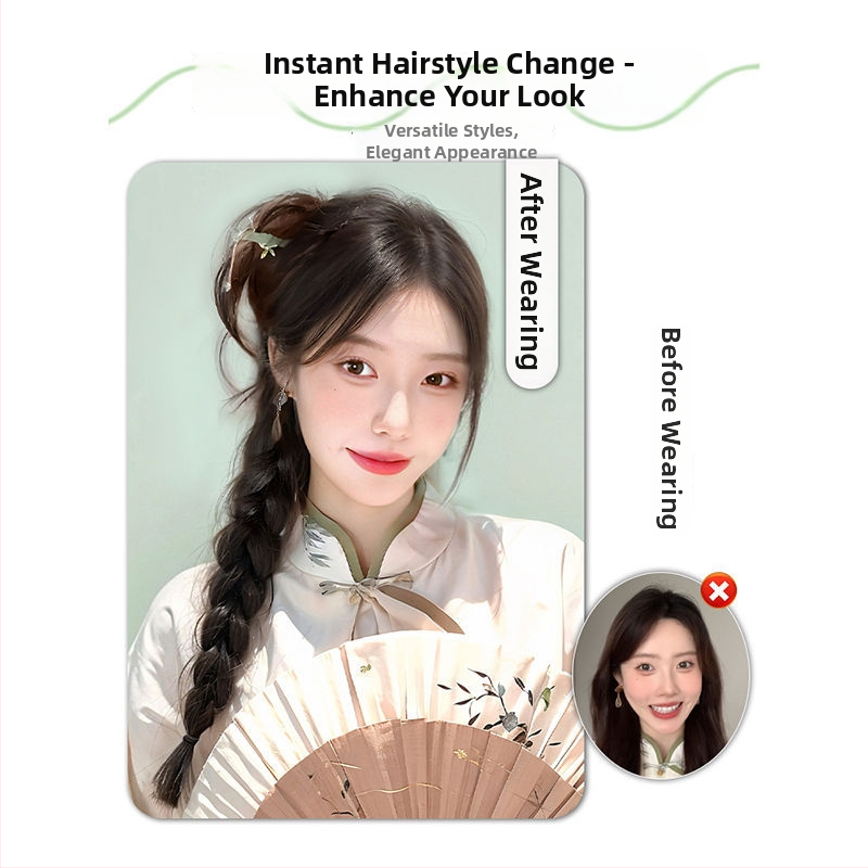 Perika s repom i pletenicom Dragon Beard – Doris, kosa od visoko otporne žice, mehanička fiksacija