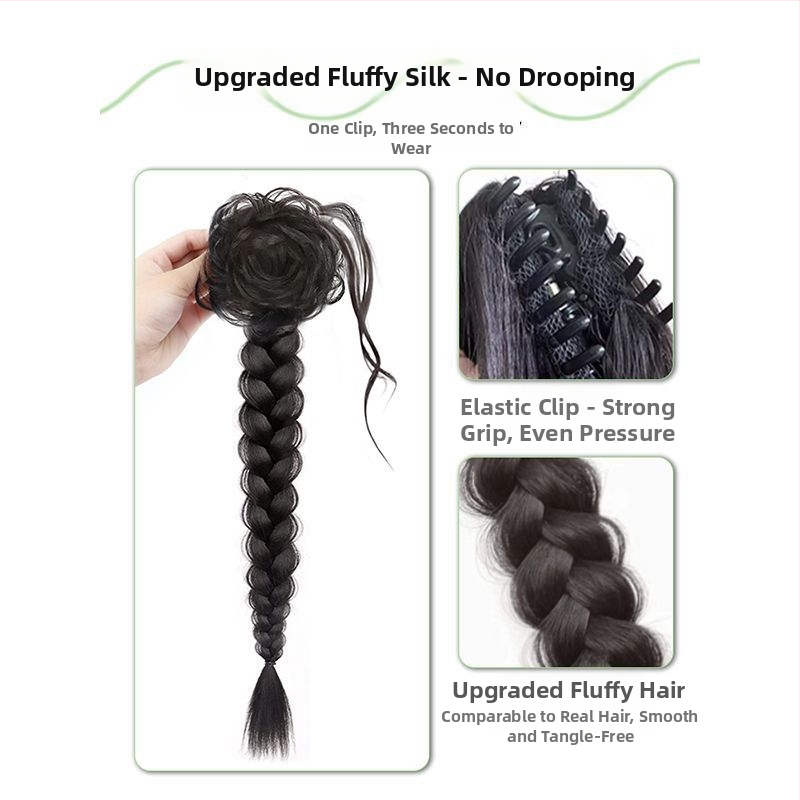 Perika s repom i pletenicom Dragon Beard – Doris, kosa od visoko otporne žice, mehanička fiksacija