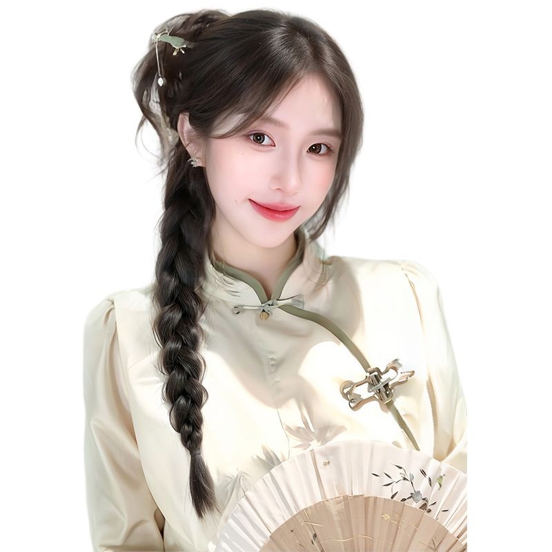 Perika s repom i pletenicom Dragon Beard – Doris, kosa od visoko otporne žice, mehanička fiksacija