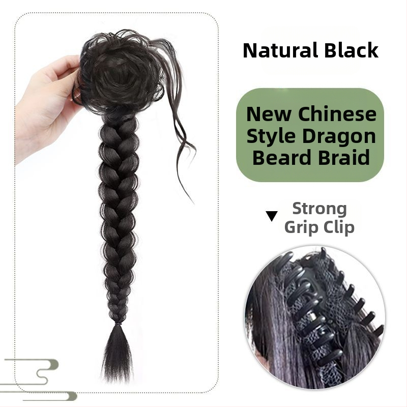 Perika s repom i pletenicom Dragon Beard – Doris, kosa od visoko otporne žice, mehanička fiksacija