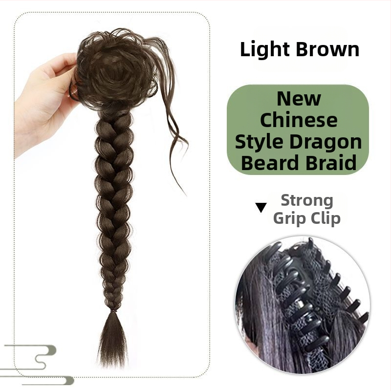 Perika s repom i pletenicom Dragon Beard – Doris, kosa od visoko otporne žice, mehanička fiksacija