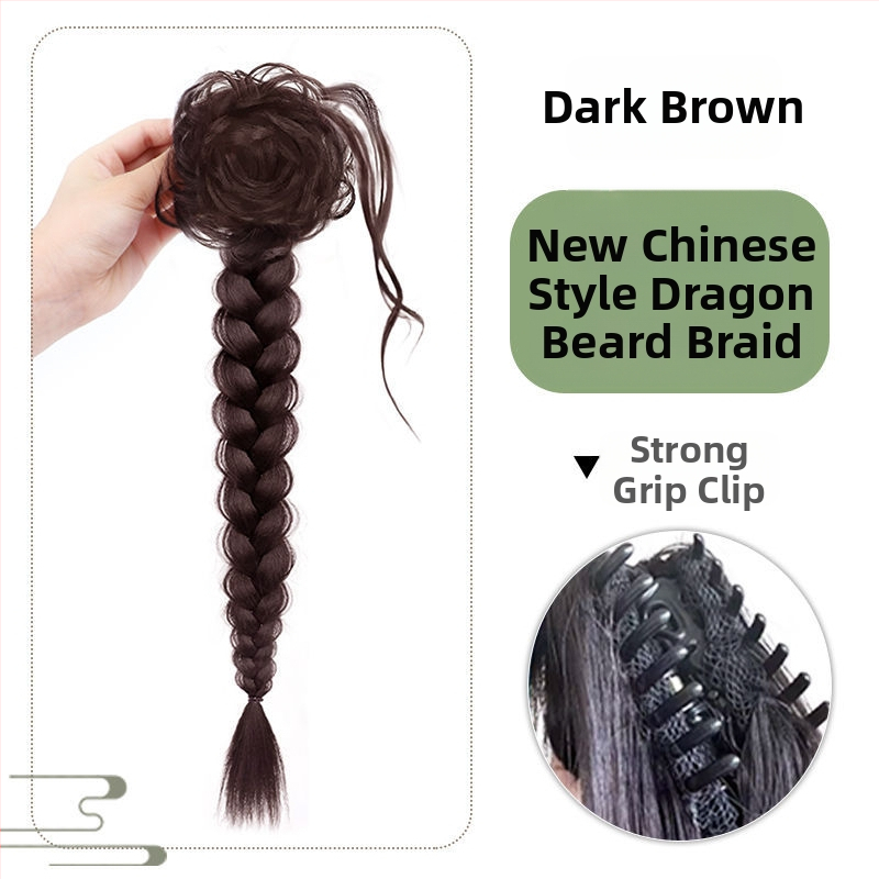 Perika s repom i pletenicom Dragon Beard – Doris, kosa od visoko otporne žice, mehanička fiksacija