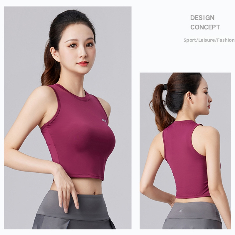 Mulano Γυναικείο αμάνικο αθλητικό γιλέκο με ταχυστέγνωτο ύφασμα, 89% νάιλον + 11% ελαστάν, καλοκαίρι