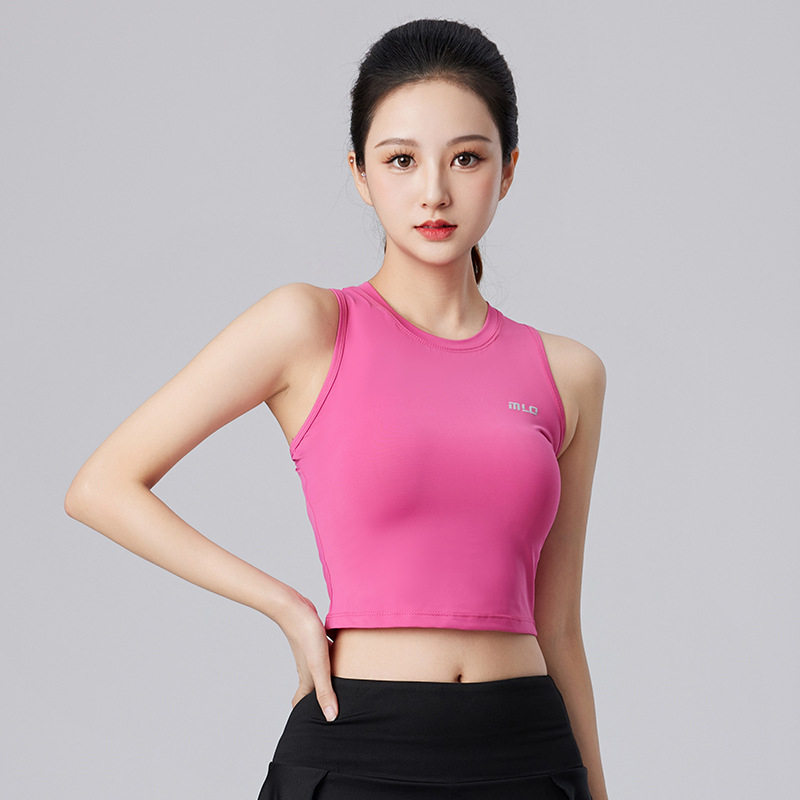 Mulano Γυναικείο αμάνικο αθλητικό γιλέκο με ταχυστέγνωτο ύφασμα, 89% νάιλον + 11% ελαστάν, καλοκαίρι