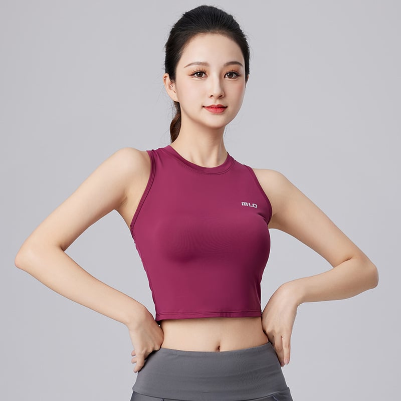 Mulano Γυναικείο αμάνικο αθλητικό γιλέκο με ταχυστέγνωτο ύφασμα, 89% νάιλον + 11% ελαστάν, καλοκαίρι