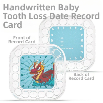 Kutija za mliječne zube djece, akrilna kutija za zube, kutija protiv oksidacije, za uzrast 0–3 godine