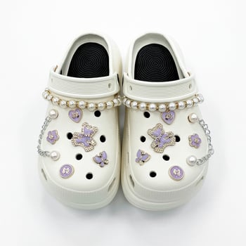 Crocs DIY set dodataka s kopčom — Model Nr-0040, Marka Nolan, Kompatibilan s Crocs, Za sve sezone
