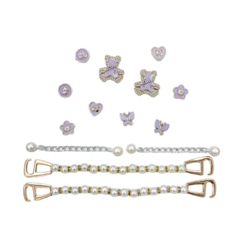 Crocs DIY set dodataka s kopčom — Model Nr-0040, Marka Nolan, Kompatibilan s Crocs, Za sve sezone