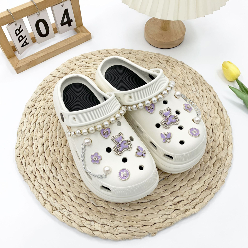 Crocs DIY set dodataka s kopčom — Model Nr-0040, Marka Nolan, Kompatibilan s Crocs, Za sve sezone