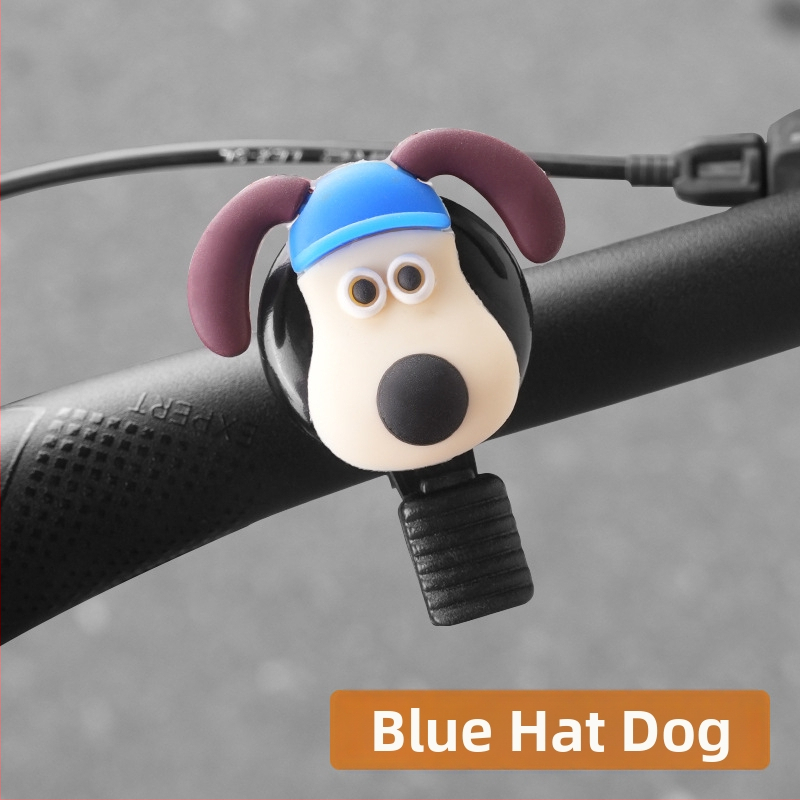 Železný zvon na bicykel s motívom hamburgera a dekoráciou hranolčekov a sendviča