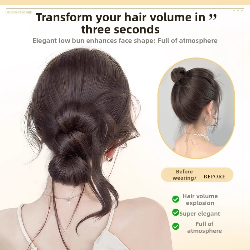 Perika s konjskim repom, klipsa za kosu s kandžom, integrirani niski čvor s perastim omotačem (Model Py632, Vlakna visoke temperature, Mehanizam)