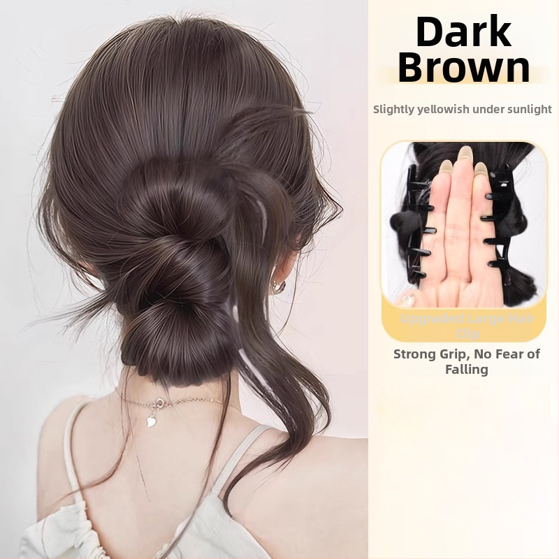 Perika s konjskim repom, klipsa za kosu s kandžom, integrirani niski čvor s perastim omotačem (Model Py632, Vlakna visoke temperature, Mehanizam)