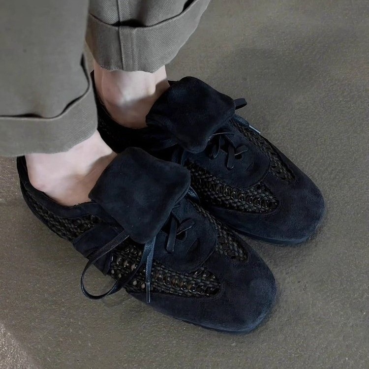 Спортни дамски обувки с PU горна част, кръгъл нос, нисък профил, нисък ток 1–3 см, EVA стелка