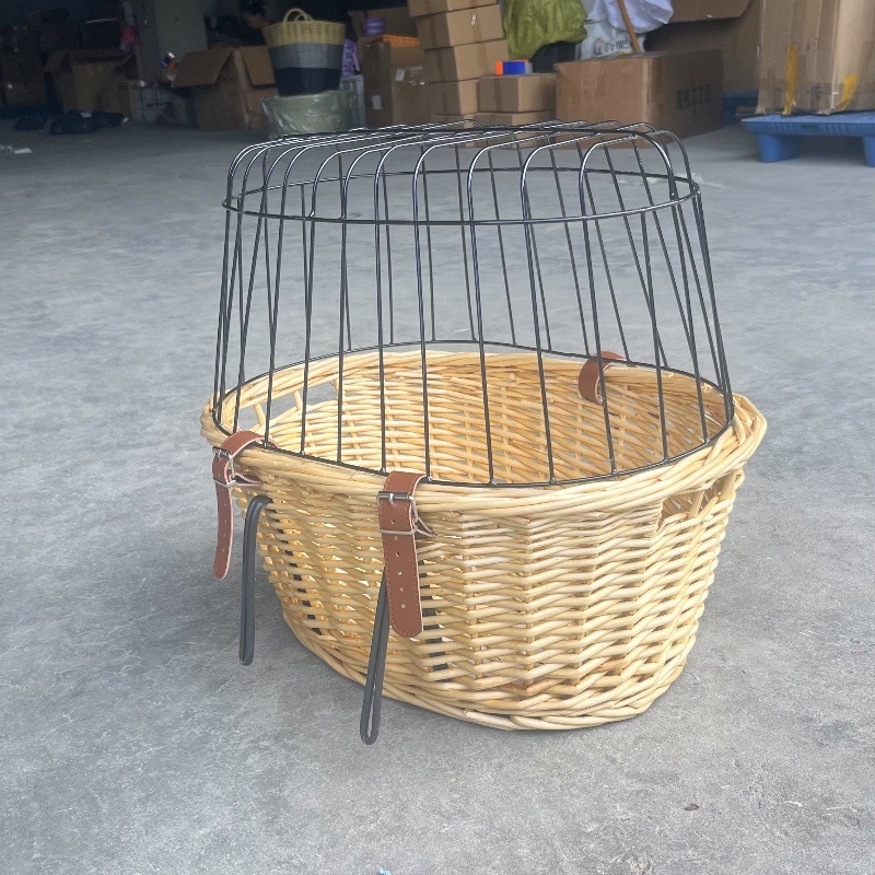Retro pletena košarica za bicikl, model 012, podrijetlo Shandong