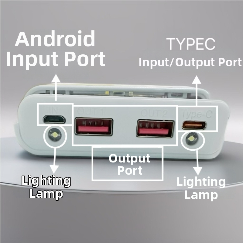 Bez zavarivanja 8‑ćelijska kutija za bateriju 18650 za DIY kućište mobilnog napajanja uz dvostruko brzo punjenje