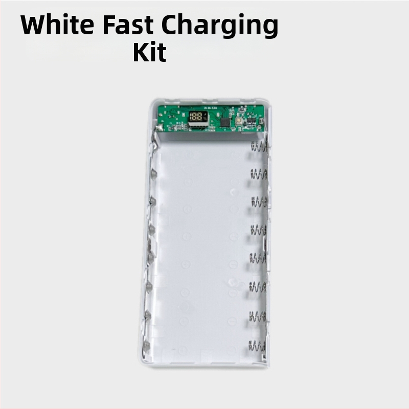 Bez zavarivanja 8‑ćelijska kutija za bateriju 18650 za DIY kućište mobilnog napajanja uz dvostruko brzo punjenje