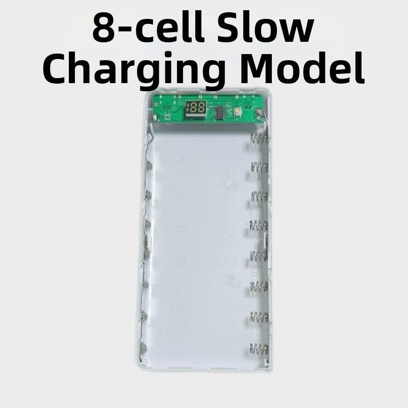 Bez zavarivanja 8‑ćelijska kutija za bateriju 18650 za DIY kućište mobilnog napajanja uz dvostruko brzo punjenje