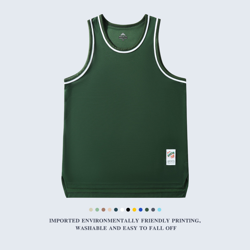 Ανδρικό αμάνικο γιλέκο προπόνησης – στενοί ώμοι, γρήγορο στέγνωμα, διαπνοή, πολυεστερικό μείγμα, για τρέξιμο και μπάσκετ