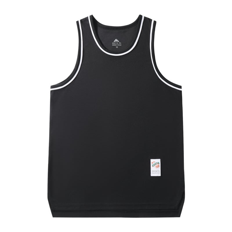 Ανδρικό αμάνικο γιλέκο προπόνησης – στενοί ώμοι, γρήγορο στέγνωμα, διαπνοή, πολυεστερικό μείγμα, για τρέξιμο και μπάσκετ