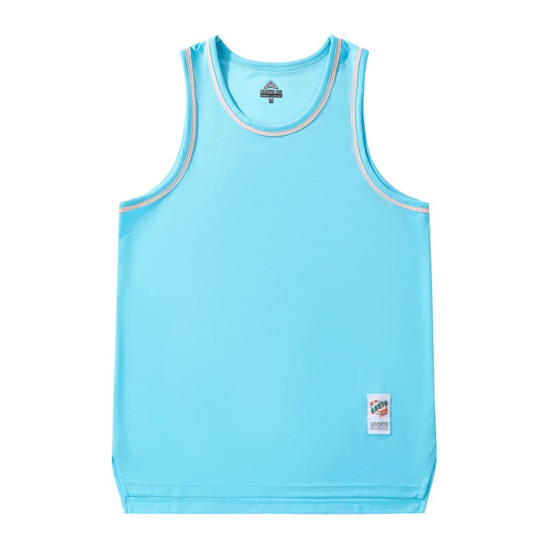 Ανδρικό αμάνικο γιλέκο προπόνησης – στενοί ώμοι, γρήγορο στέγνωμα, διαπνοή, πολυεστερικό μείγμα, για τρέξιμο και μπάσκετ