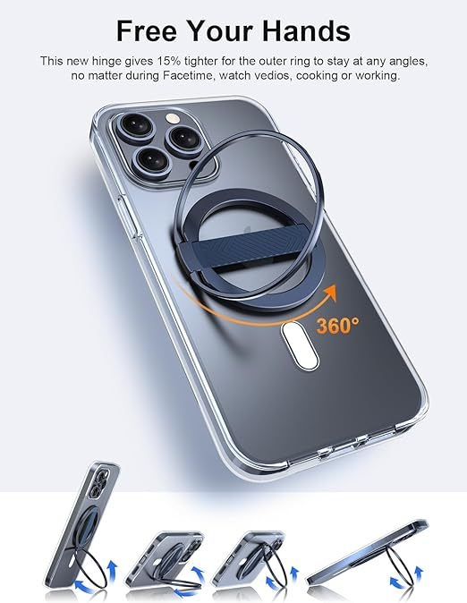 EWA MagOne suport inel pentru telefon cu MagSafe – personalizabil, material: aliaj de aluminiu, silicon, magnet N52, greutate netă 25 g