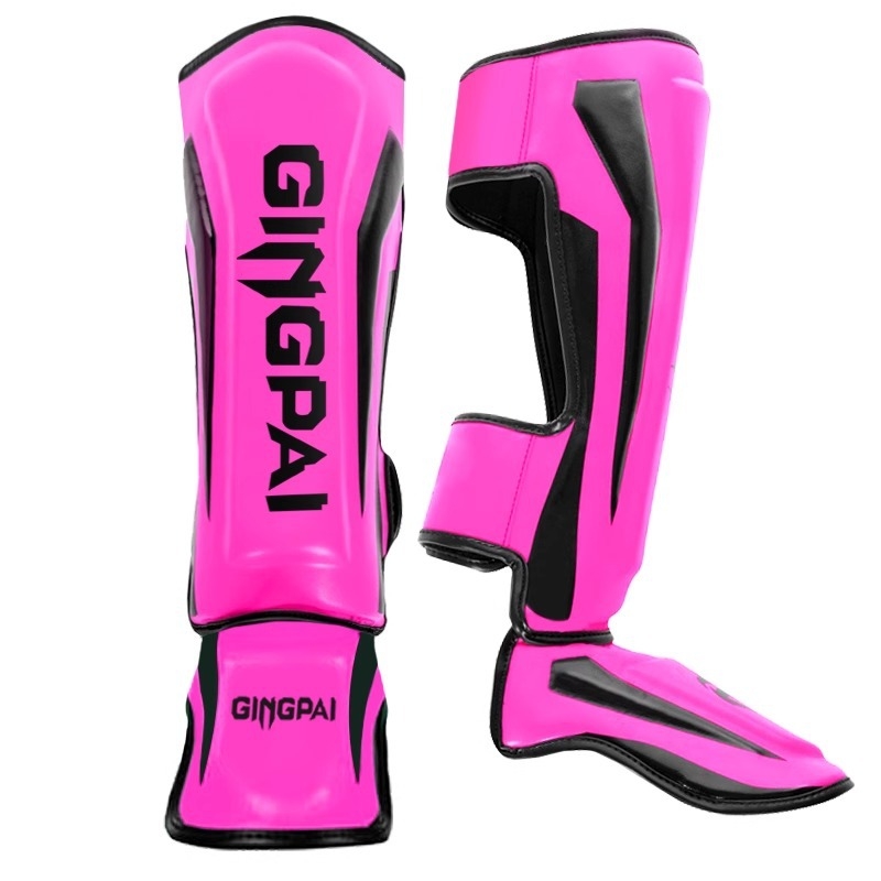 Muay Thai štitnik za potkoljenicu PU vertikalnog dizajna, model fangs leggings, težina 0.5