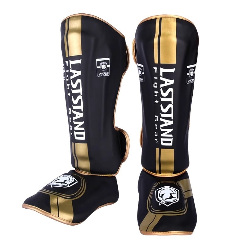 Muay Thai štitnik za potkoljenicu PU vertikalnog dizajna, model fangs leggings, težina 0.5