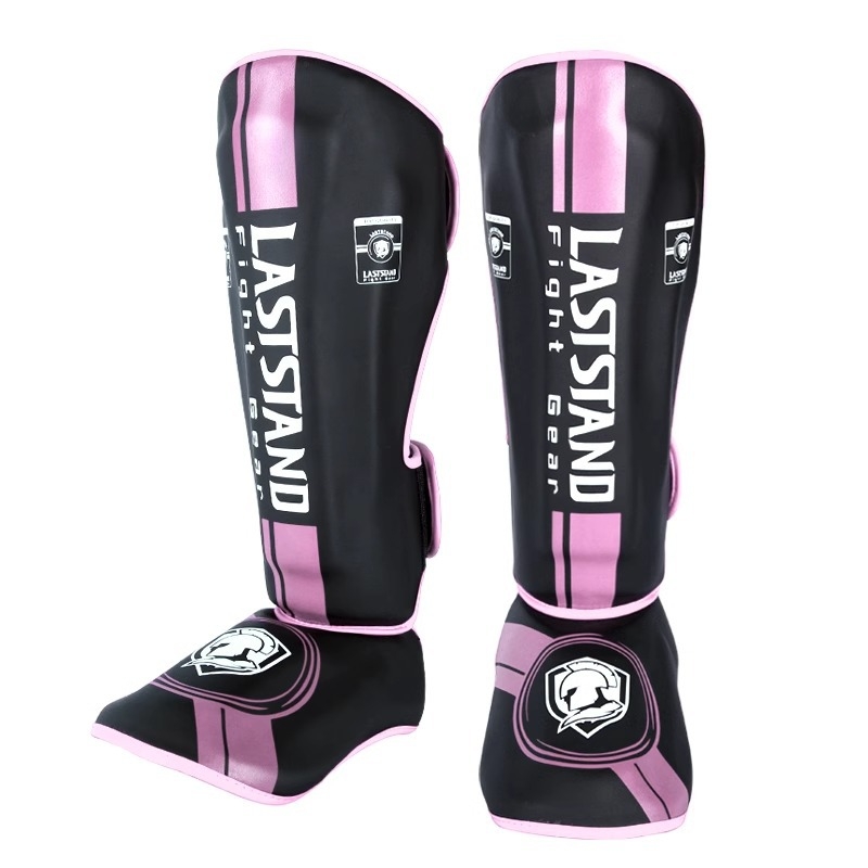 Muay Thai štitnik za potkoljenicu PU vertikalnog dizajna, model fangs leggings, težina 0.5