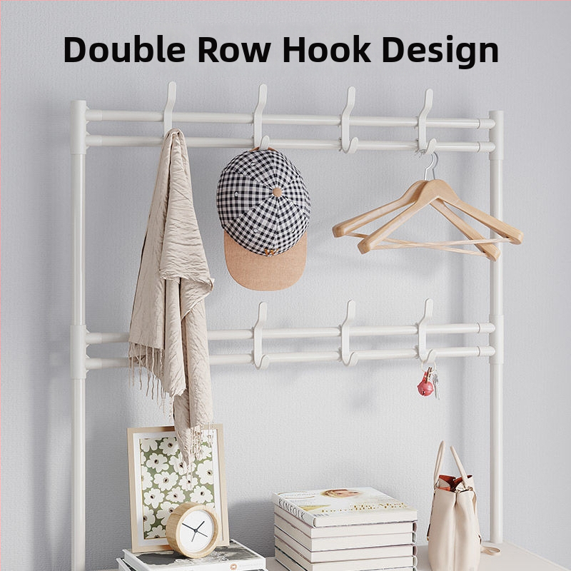 Polica na topánky a klobúky do vstupnej chodby, samostatne stojaca, viacposchodová, protiprache, s dverami